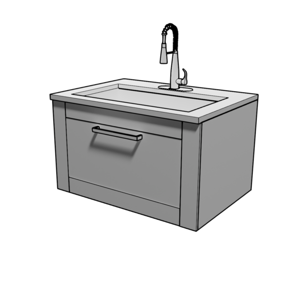 Tapmaster System for High Floating Cabinets